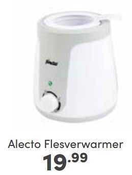 Aanbiedingen Alecto flesverwarmer - Alecto - Geldig van 19/02/2023 tot 25/02/2023 bij Baby & Tiener Megastore