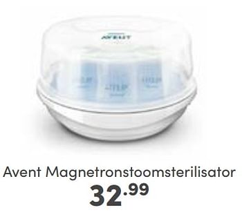 Aanbiedingen Avent magnetronstoomsterilisator - Philips - Geldig van 19/02/2023 tot 25/02/2023 bij Baby & Tiener Megastore
