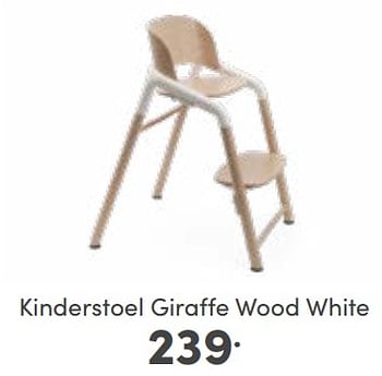 Aanbiedingen Kinderstoel giraffe wood white - Bugaboo - Geldig van 19/02/2023 tot 25/02/2023 bij Baby & Tiener Megastore