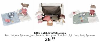 Aanbiedingen Little dutch knuffelpoppen - Little Dutch - Geldig van 19/02/2023 tot 25/02/2023 bij Baby & Tiener Megastore