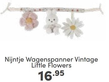 Aanbiedingen Nijntje wagenspanner vintage little flowers - Nijntje - Geldig van 19/02/2023 tot 25/02/2023 bij Baby & Tiener Megastore