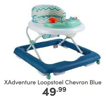 Aanbiedingen Xadventure loopstoel chevron blue - Xadventure - Geldig van 19/02/2023 tot 25/02/2023 bij Baby & Tiener Megastore