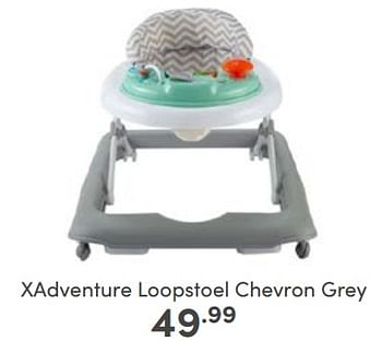 Aanbiedingen Xadventure loopstoel chevron grey - Xadventure - Geldig van 19/02/2023 tot 25/02/2023 bij Baby & Tiener Megastore