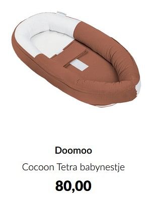 Aanbiedingen Doomoo cocoon tetra babynestje - Doomoo - Geldig van 15/02/2023 tot 13/03/2023 bij Babypark