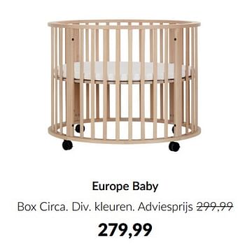 Aanbiedingen Europe baby box circa - Europe baby - Geldig van 15/02/2023 tot 13/03/2023 bij Babypark