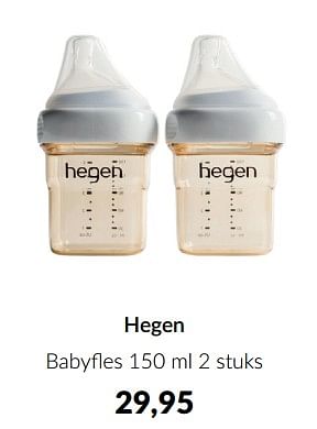 Aanbiedingen Hegen babyfles - Hegen - Geldig van 15/02/2023 tot 13/03/2023 bij Babypark