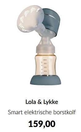 Aanbiedingen Lola + lykke smart elektrische borstkolf - Lola &amp; Lykke - Geldig van 15/02/2023 tot 13/03/2023 bij Babypark