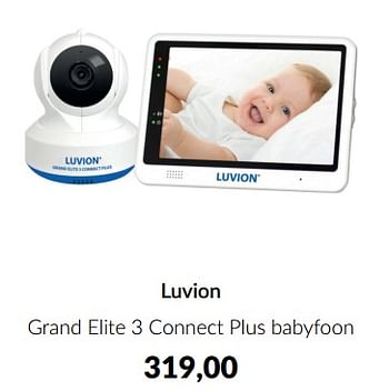 Aanbiedingen Luvion grand elite 3 connect plus babyfoon - Luvion - Geldig van 15/02/2023 tot 13/03/2023 bij Babypark