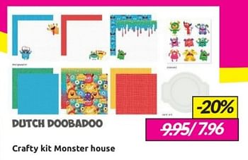 Aanbiedingen Crafty kit monster house - Huismerk - Boekenvoordeel - Geldig van 18/02/2023 tot 28/02/2023 bij Boekenvoordeel