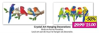 Aanbiedingen Crystal art hanging decorations - Huismerk - Boekenvoordeel - Geldig van 18/02/2023 tot 28/02/2023 bij Boekenvoordeel