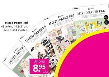 Aanbiedingen Mixed paper pad - Huismerk - Boekenvoordeel - Geldig van 18/02/2023 tot 28/02/2023 bij Boekenvoordeel