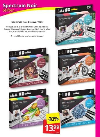 Aanbiedingen Spectrum noir discovery kit - Spectrum Noir - Geldig van 18/02/2023 tot 28/02/2023 bij Boekenvoordeel