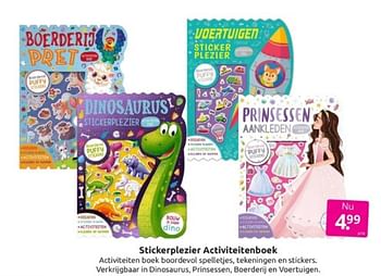Aanbiedingen Stickerplezier activiteitenboek - Huismerk - Boekenvoordeel - Geldig van 18/02/2023 tot 28/02/2023 bij Boekenvoordeel