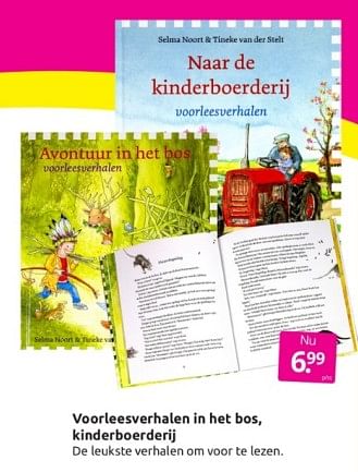 Aanbiedingen Voorleesverhalen in het bos, kinderboerderij - Huismerk - Boekenvoordeel - Geldig van 18/02/2023 tot 28/02/2023 bij Boekenvoordeel