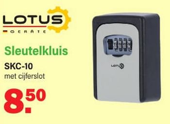 Aanbiedingen Lotus geräte sleutelkluis skc-10 - Lotus Geräte - Geldig van 20/02/2023 tot 11/03/2023 bij Van Cranenbroek
