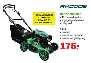 Aanbiedingen Rhodos benzinemaaier - Rhodos - Geldig van 20/02/2023 tot 11/03/2023 bij Van Cranenbroek