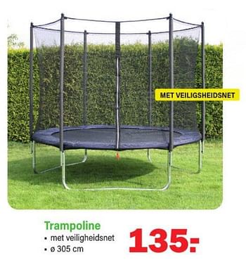Aanbiedingen Trampoline - Huismerk - Van Cranenbroek - Geldig van 20/02/2023 tot 11/03/2023 bij Van Cranenbroek