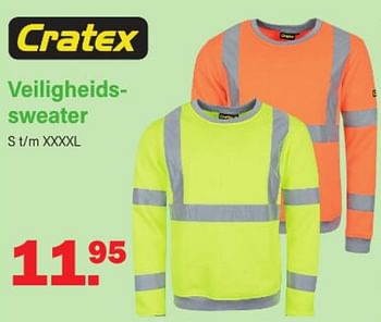 Aanbiedingen Veiligheids- sweater - Cratex - Geldig van 20/02/2023 tot 11/03/2023 bij Van Cranenbroek