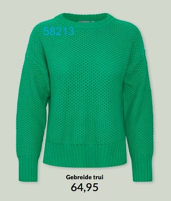 Aanbiedingen Gebreide trui - Huismerk - Bonaparte - Geldig van 01/02/2023 tot 31/05/2023 bij Bonaparte