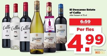 Aanbiedingen El descanso estate of callia - Rode wijnen - Geldig van 19/02/2023 tot 25/02/2023 bij Plus