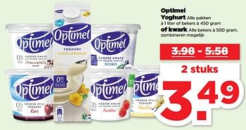 Aanbiedingen Optimel yoghurt of kwark - Optimel - Geldig van 19/02/2023 tot 25/02/2023 bij Plus