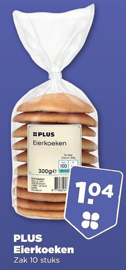 Aanbiedingen Plus eierkoeken - Huismerk - Plus - Geldig van 19/02/2023 tot 25/02/2023 bij Plus