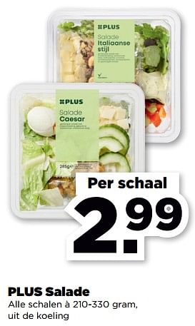 Aanbiedingen Plus salade - Huismerk - Plus - Geldig van 19/02/2023 tot 25/02/2023 bij Plus