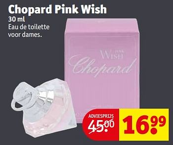 Aanbiedingen Chopard pink wish - Chopard - Geldig van 21/02/2023 tot 26/02/2023 bij Kruidvat