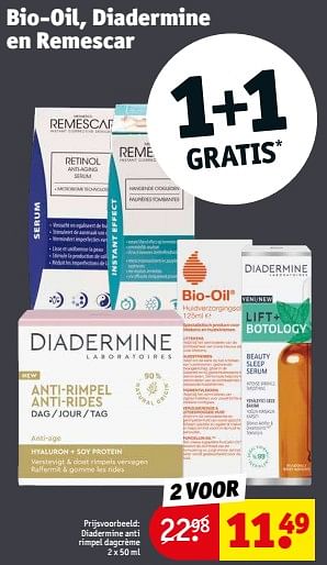 Aanbiedingen Diadermine anti rimpel dagcrème - Diadermine - Geldig van 21/02/2023 tot 26/02/2023 bij Kruidvat
