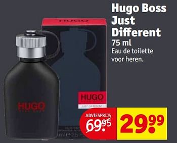 Aanbiedingen Hugo boss just different - Hugo Boss - Geldig van 21/02/2023 tot 26/02/2023 bij Kruidvat