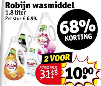 Aanbiedingen Robijn wasmiddel - Robijn - Geldig van 21/02/2023 tot 26/02/2023 bij Kruidvat