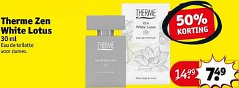 Aanbiedingen Therme zen white lotus - Therme - Geldig van 21/02/2023 tot 26/02/2023 bij Kruidvat
