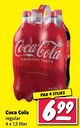 Aanbiedingen Coca cola regular - Coca Cola - Geldig van 20/02/2023 tot 26/02/2023 bij Nettorama