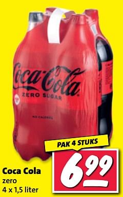 Aanbiedingen Coca cola zero - Coca Cola - Geldig van 20/02/2023 tot 26/02/2023 bij Nettorama