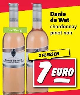 Aanbiedingen Danie de wet chardonnay pinot noir - Rosé wijnen - Geldig van 20/02/2023 tot 26/02/2023 bij Nettorama