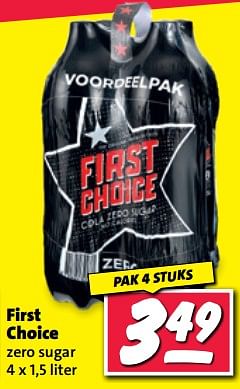 Aanbiedingen First choice zero sugar - First choice - Geldig van 20/02/2023 tot 26/02/2023 bij Nettorama