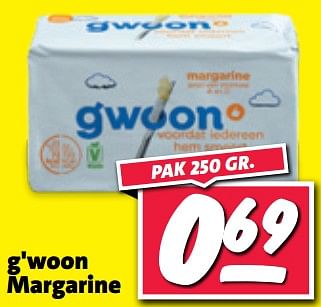 Aanbiedingen G`woon margarine - G'woon - Geldig van 20/02/2023 tot 26/02/2023 bij Nettorama