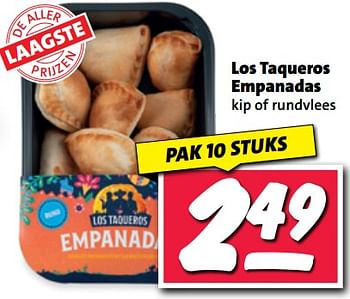 Aanbiedingen Los taqueros empanadas - Los Taqueros - Geldig van 20/02/2023 tot 26/02/2023 bij Nettorama
