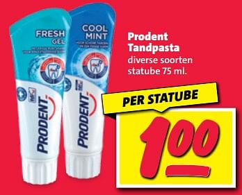 Aanbiedingen Prodent tandpasta - Prodent - Geldig van 20/02/2023 tot 26/02/2023 bij Nettorama