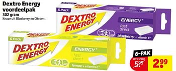 Aanbiedingen Dextro energy voordeelpak - Dextro Energy - Geldig van 21/02/2023 tot 26/02/2023 bij Kruidvat