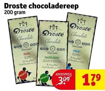 Aanbiedingen Droste chocoladereep - Droste - Geldig van 21/02/2023 tot 26/02/2023 bij Kruidvat