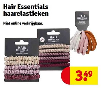 Aanbiedingen Hair essentials haarelastieken - Hair Essentials - Geldig van 21/02/2023 tot 26/02/2023 bij Kruidvat
