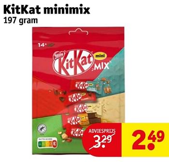 Aanbiedingen Kitkat minimix - Nestlé - Geldig van 21/02/2023 tot 26/02/2023 bij Kruidvat