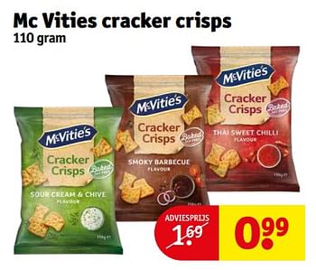 Aanbiedingen Mc vities cracker crisps - McVitie's - Geldig van 21/02/2023 tot 26/02/2023 bij Kruidvat