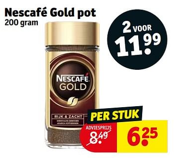 Aanbiedingen Nescafé gold pot - Nescafe - Geldig van 21/02/2023 tot 26/02/2023 bij Kruidvat
