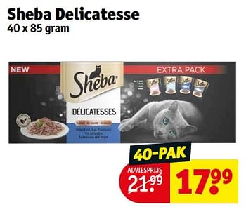 Aanbiedingen Sheba delicatesse - Sheba - Geldig van 21/02/2023 tot 26/02/2023 bij Kruidvat