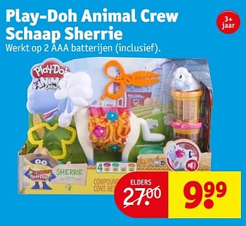 Aanbiedingen Play-doh animal crew schaap sherrie - Play-Doh - Geldig van 21/02/2023 tot 26/02/2023 bij Kruidvat