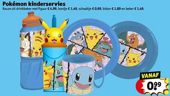 Aanbiedingen Pokémon kinderservies - Pokemon - Geldig van 21/02/2023 tot 26/02/2023 bij Kruidvat