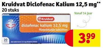 Aanbiedingen Kruidvat diclofenac kalium - Huismerk - Kruidvat - Geldig van 21/02/2023 tot 26/02/2023 bij Kruidvat