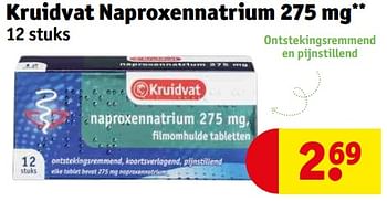 Aanbiedingen Kruidvat naproxennatrium - Huismerk - Kruidvat - Geldig van 21/02/2023 tot 26/02/2023 bij Kruidvat
